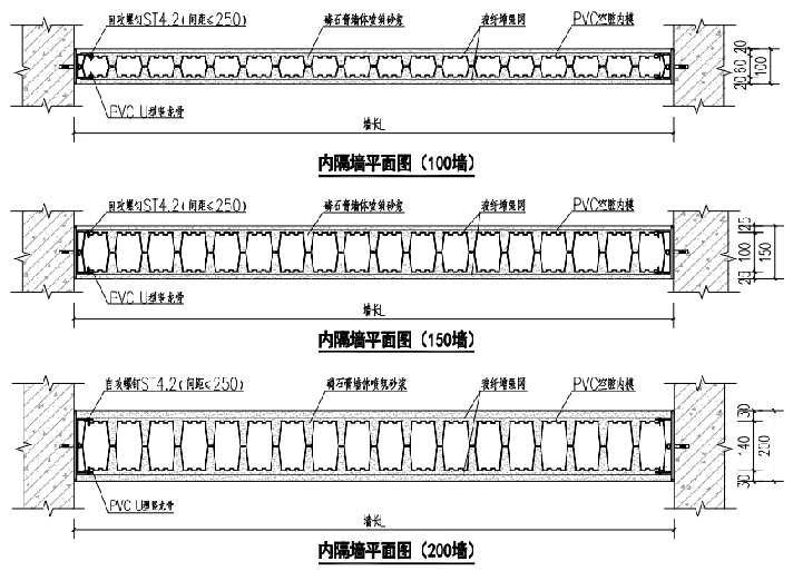 PVC空腔内安(ān)裝(zhuāng)——平面牆連接